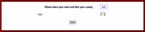 Input: User Must First Select the State