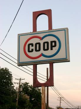 COOP sign